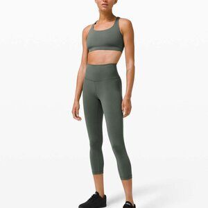 Lululemon Wunder Train High-Rise Crop 21" smoked spruce - size 4